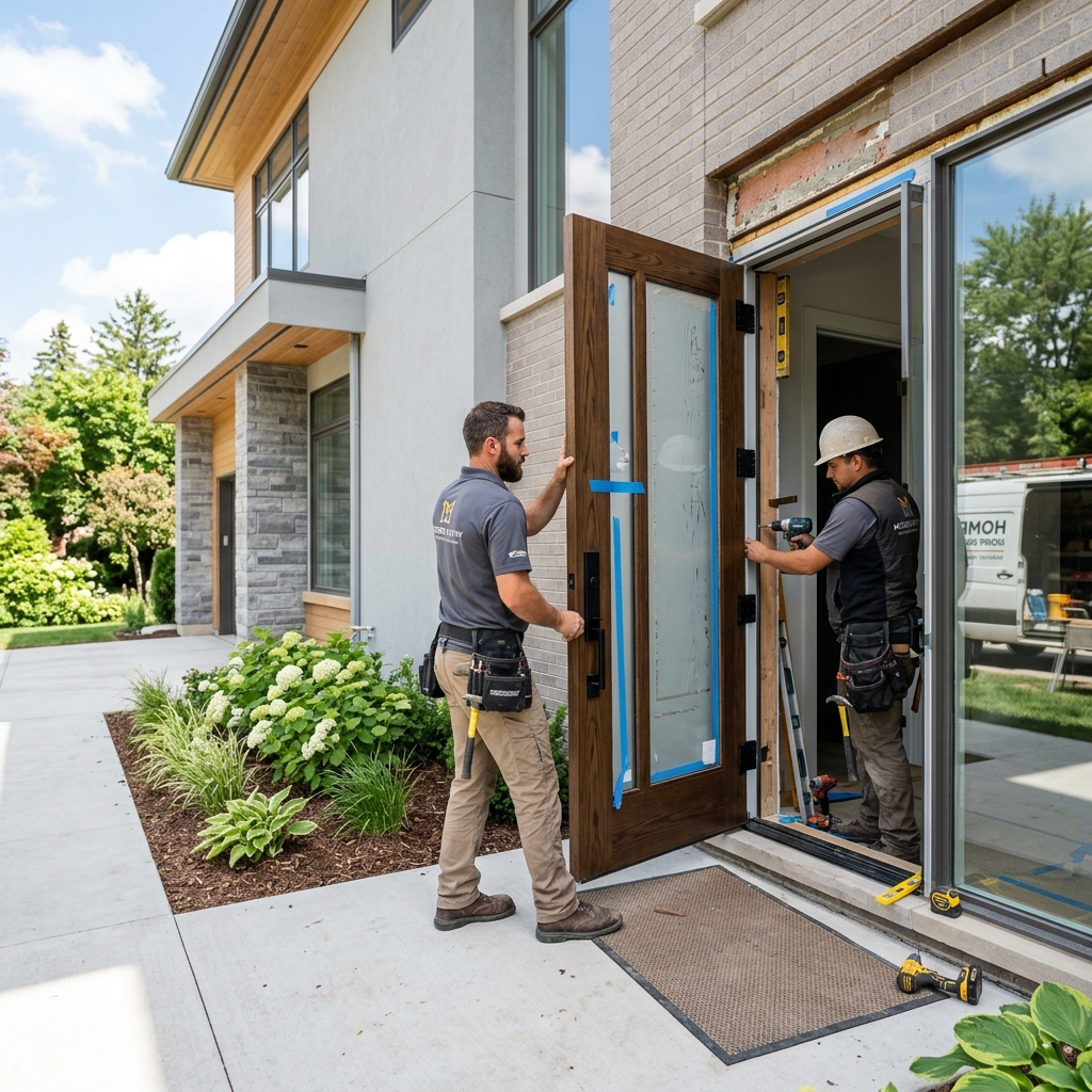 Front entrance door replacement for residential home in Springfield MO